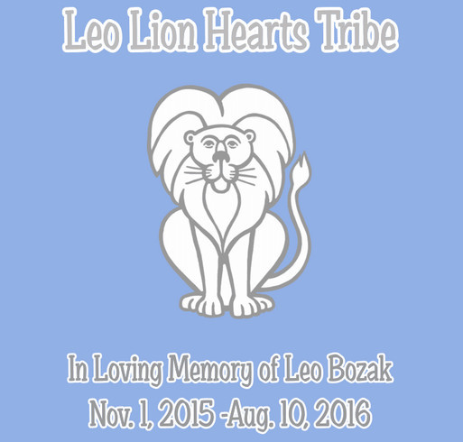 Leo Lion Hearts Tribe shirt design - zoomed