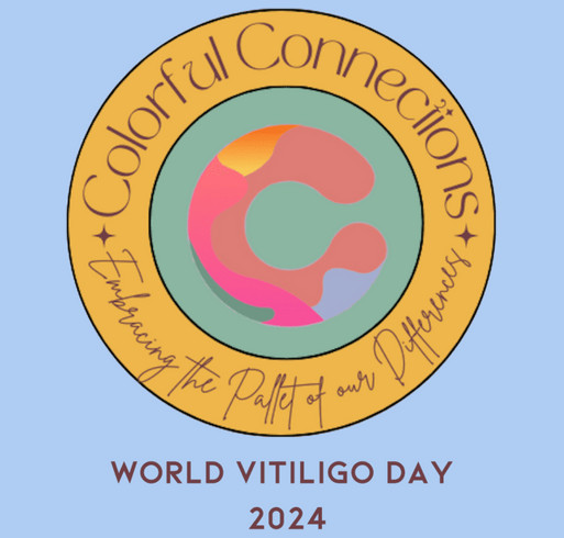 Colorful Connections World Vitiligo Day shirt design - zoomed