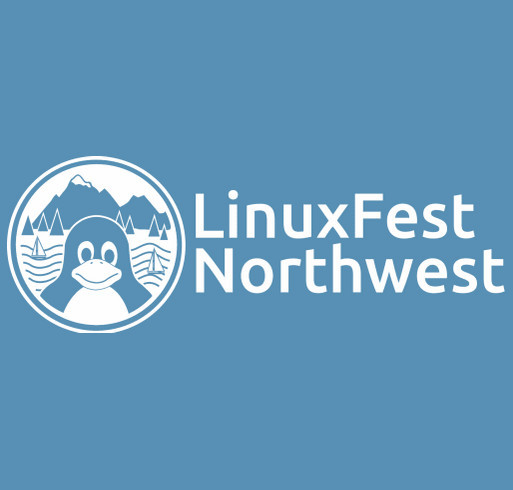 LinuxFest Northwest 2024 shirt design - zoomed