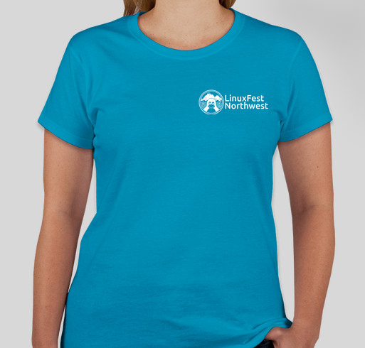 LinuxFest Northwest 2023 Fundraiser - unisex shirt design - front