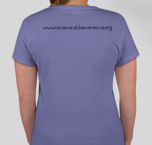 Second Chance Rescue NYC Fundraiser - unisex shirt design - back