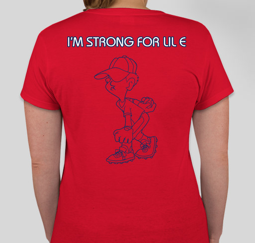 E STRONG#15, I'M STRONG FOR LIL ETHAN Fundraiser - unisex shirt design - back