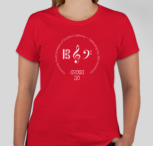 Community Youth Orchestra of Southern California Fundraiser - unisex shirt design - front