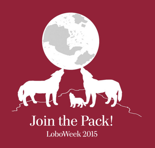 Join the Pack! LoboWeek 2015 shirt design - zoomed