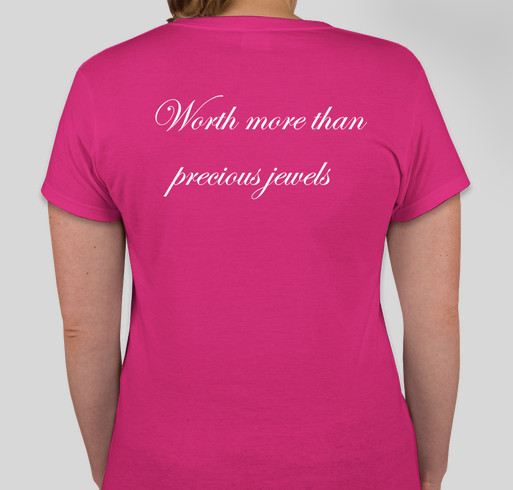 Women With Worth Fundraising For Ministry Growth Fundraiser - unisex shirt design - back