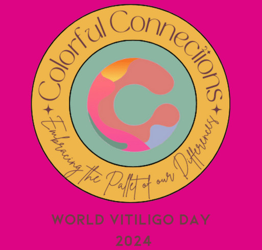 Colorful Connections World Vitiligo Day shirt design - zoomed