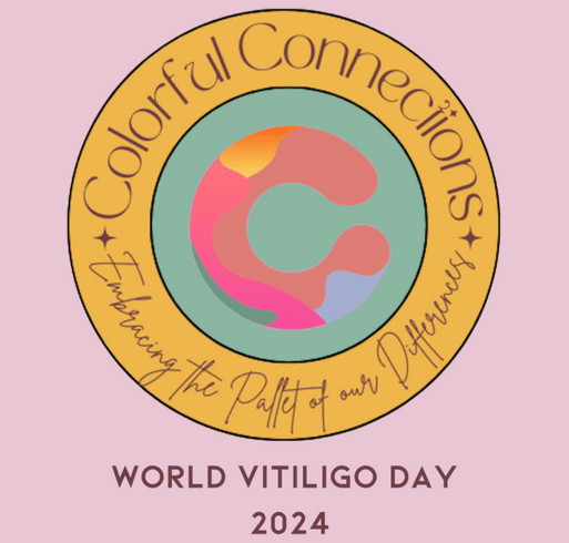Colorful Connections World Vitiligo Day shirt design - zoomed