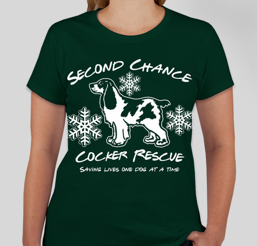 Second Chance Cocker Rescue Holiday 2021 Fundraiser - unisex shirt design - front