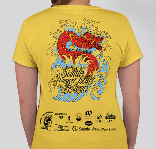 Seattle Dragon Boat Festival 2024 Fundraiser - unisex shirt design - back