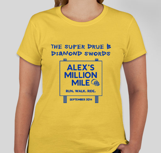 The Super Drue B Diamond Swords-Alex's Million Million official shirt Fundraiser - unisex shirt design - front