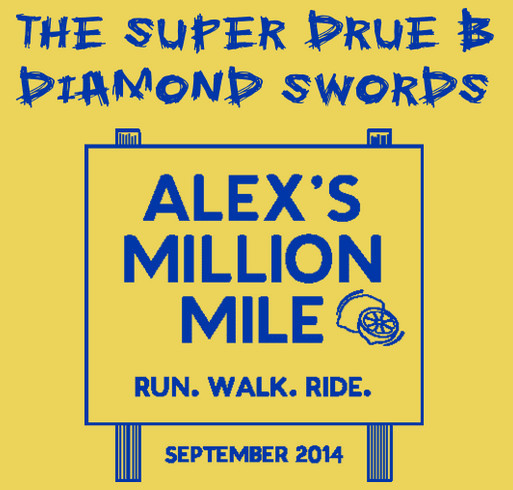 The Super Drue B Diamond Swords-Alex's Million Million official shirt shirt design - zoomed
