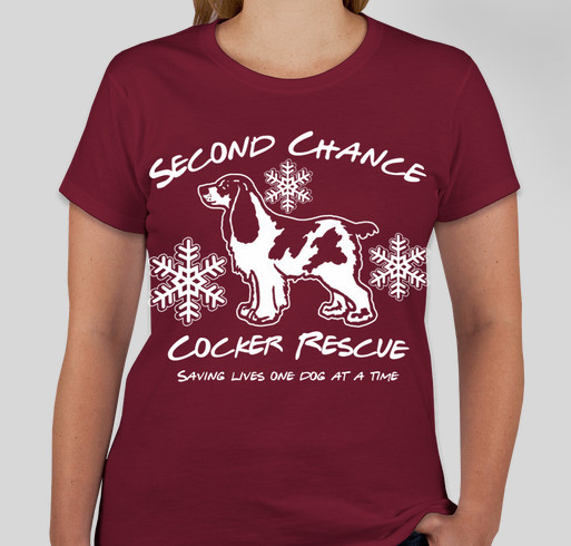 Second Chance Cocker Rescue Holiday 2021 Fundraiser - unisex shirt design - front