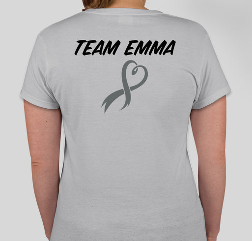 Team Emma - 'Grey Matters' - Fighting Brain Cancer Fundraiser - unisex shirt design - back