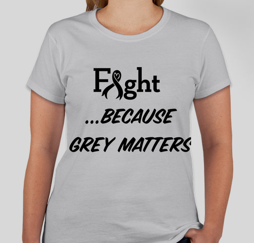 Team Emma - 'Grey Matters' - Fighting Brain Cancer Fundraiser - unisex shirt design - front