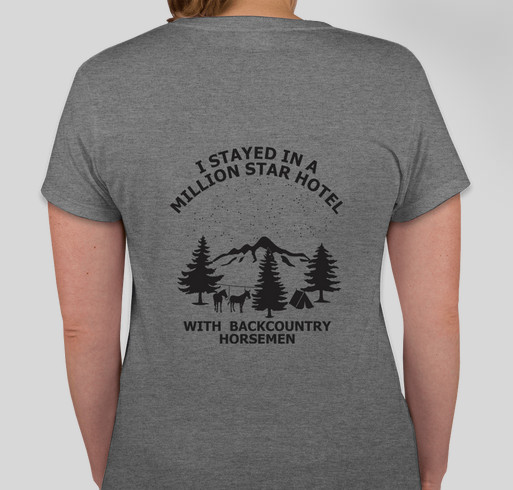 Backcountry Horsemen of California Fundraiser Fundraiser - unisex shirt design - back