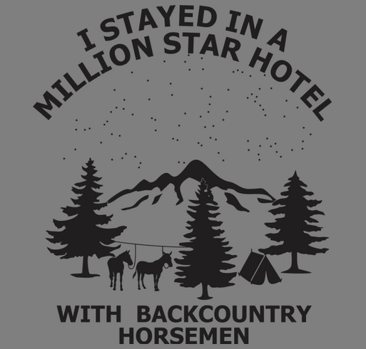 Backcountry Horsemen of California Fundraiser shirt design - zoomed