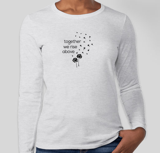 The Togetherness Project- Dandelion Gray Fundraiser - unisex shirt design - front