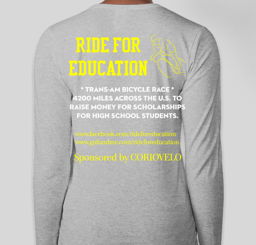 Ride For Education Fundraiser - unisex shirt design - back