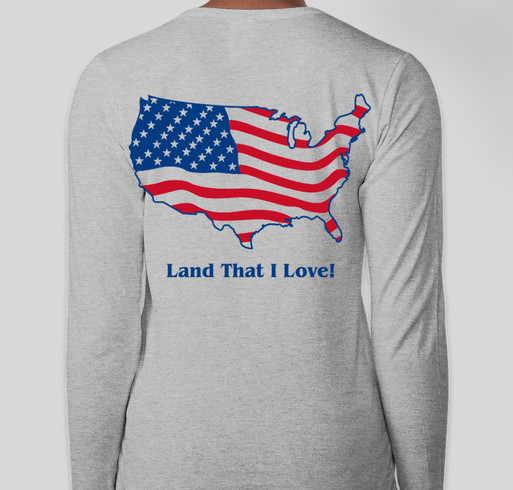 McFiles October Fundraiser - "Land That I Love" - For the Ladies! Fundraiser - unisex shirt design - back