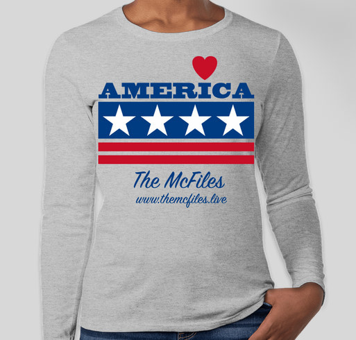 McFiles October Fundraiser - "Land That I Love" - For the Ladies! Fundraiser - unisex shirt design - front