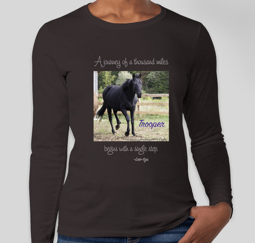 Trooper's Best Hoof Forward Fundraiser - unisex shirt design - front