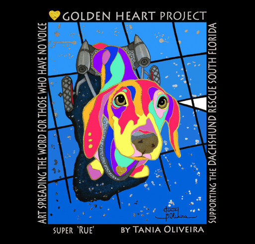 Golden Heart Project - Dachshund Rescue South Florida shirt design - zoomed