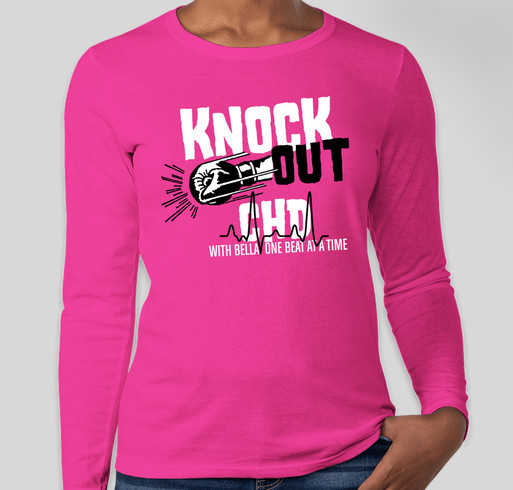 KNOCKING CHD OUT WITH BELLA Fundraiser - unisex shirt design - front
