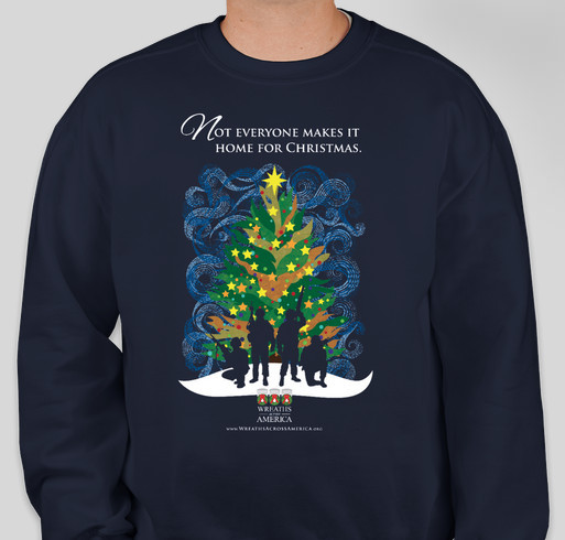 The Wreaths Across America Silent Night Shirt Fundraiser - unisex shirt design - front