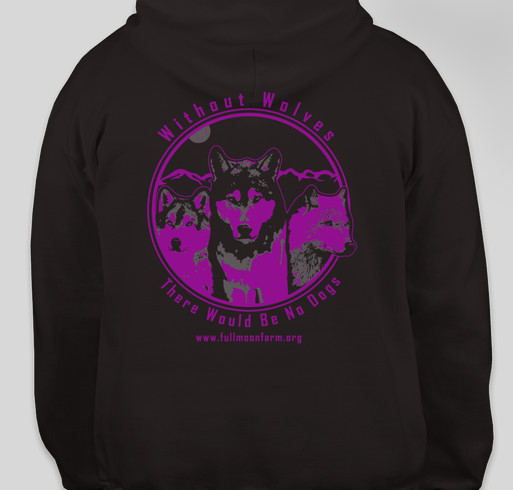 Raising Money for Wolfdog Rescue Fundraiser - unisex shirt design - back