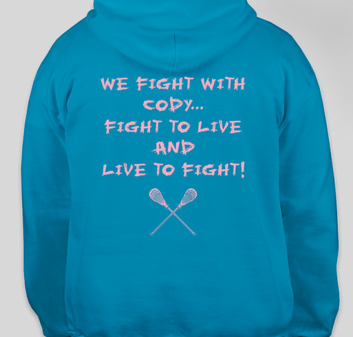 Fight with Cody Fundraiser - unisex shirt design - back