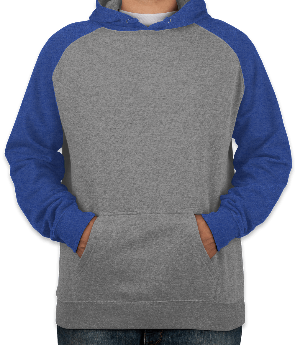 Independent Trading Raglan Hooded Sweatshirt