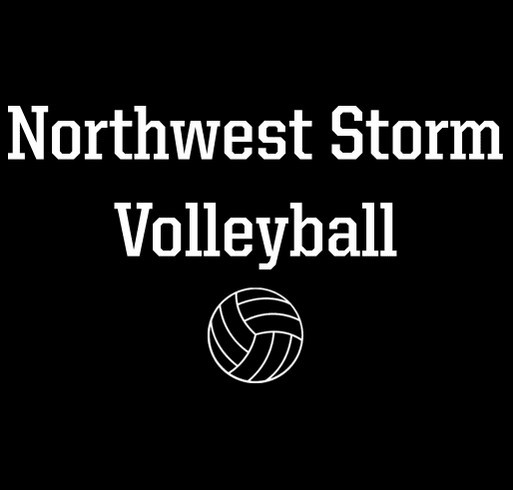 Northwest Storm Volleyball Team Fundraiser shirt design - zoomed