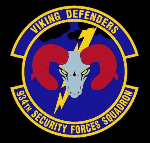 934 Security Forces Squadron shirt design - zoomed