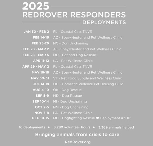 RedRover Responders 2025 Collector's T-shirt shirt design - zoomed