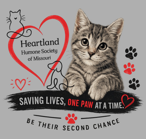 Heartland Humane Society T-shirt fundraiser shirt design - zoomed