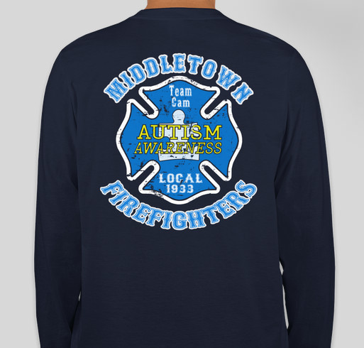 Middletown Firefighters Autism Awareness Fundraiser Fundraiser - unisex shirt design - back