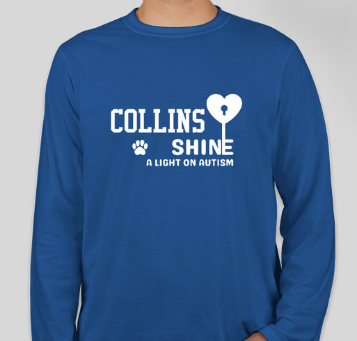 Collins Cares Shine a Light on Austism Fundraiser - unisex shirt design - front