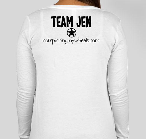 Team Jen Fundraiser - unisex shirt design - back
