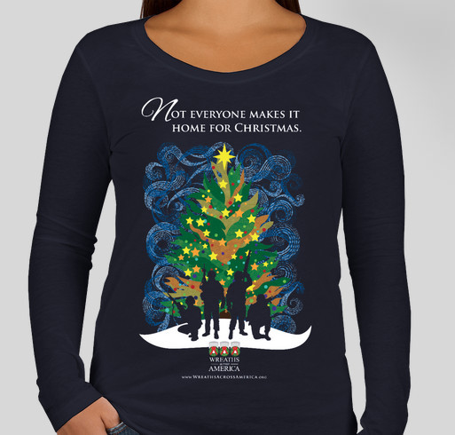 The Wreaths Across America Silent Night Shirt Fundraiser - unisex shirt design - front