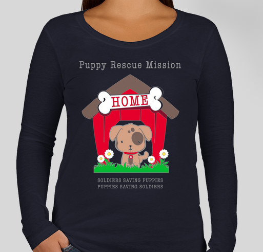 Puppy Rescue Mission Fundraiser - unisex shirt design - front