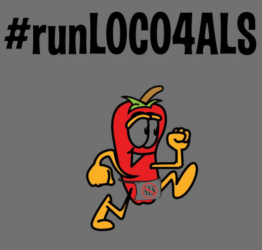 Run Loco 4 ALS shirt design - zoomed