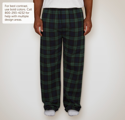 Custom Pajamas Design Personalized Plaid Cotton Flannel Pajama Pants