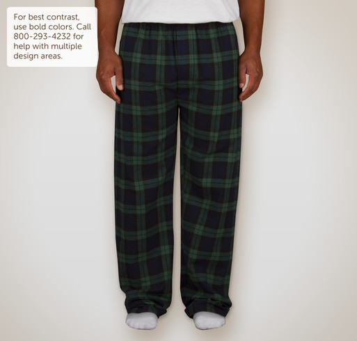 Custom Pajamas - Design Personalized Plaid Cotton Flannel Pajama Pants