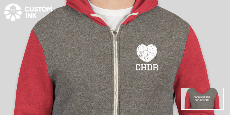 Coco s Heart Dog Rescue Zip Hoodie Fundraiser Custom Ink Fundraising coco-s-heart-dog-rescue-derrick-building-solutions