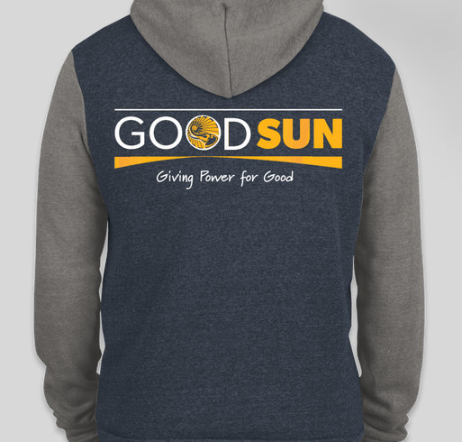 Good Sun limited edition hoodies Fundraiser - unisex shirt design - back