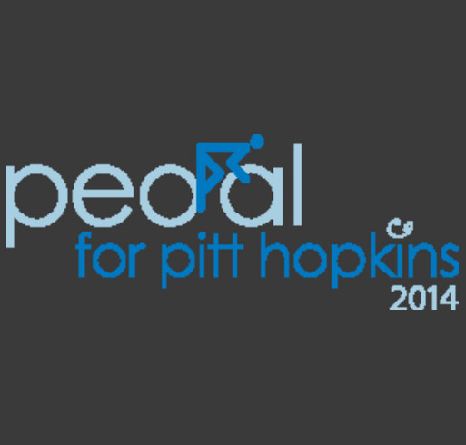 Pitt Hopkins Million Dollar Bike Ride for Hope shirt design - zoomed
