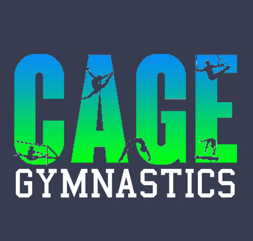 Cage Gymnastics shirt design - zoomed