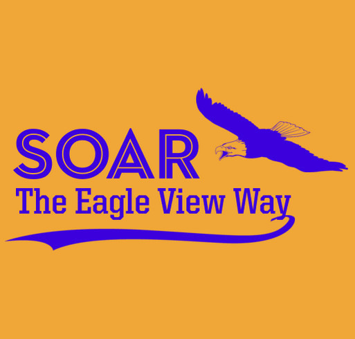 Eagle View Elementary PTA Spirit Wear shirt design - zoomed
