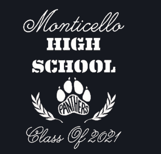 Monticello Senior Class of 2021 shirt design - zoomed