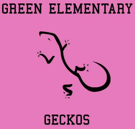 #GO GECKO TIE-DYE shirt design - zoomed
